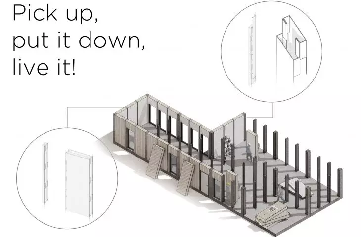 Module Life Style project, schematic and construction detail