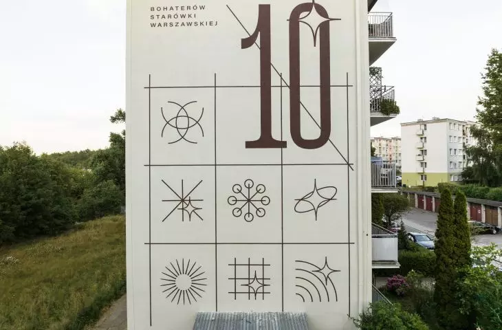 Nowe murale na blokach przy ulicy Bohaterów Starówki Warszawskiej