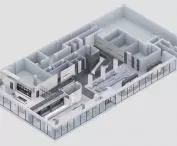 Projekt BLOM, aksonometria parteru
