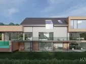 Projekt willi nad Jeziorem Rożnowskim