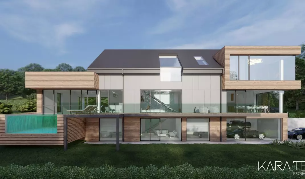 Design of a villa on Lake Roznowskie