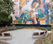 A mural from 2021 realized as part of the 