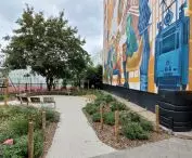 A mural from 2021 realized as part of the 