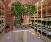 Interior of the porch turned into a store