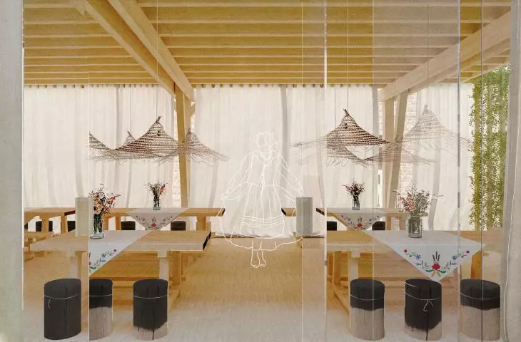 There are also dining tables on the first floor, where you can hold meetings