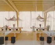 There are also dining tables on the first floor, where you can hold meetings
