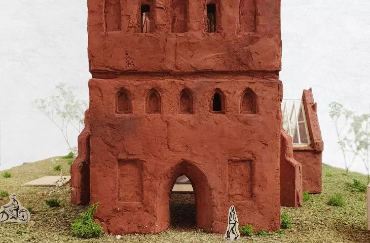 Revitalization of the ruins of the church in Steblewo, mock-up