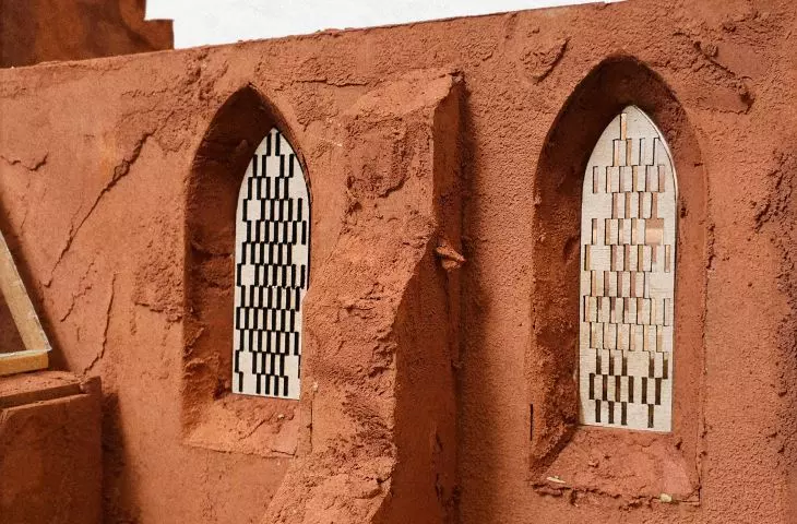 Revitalization of the ruins of the church in Steblewo, detail of the model