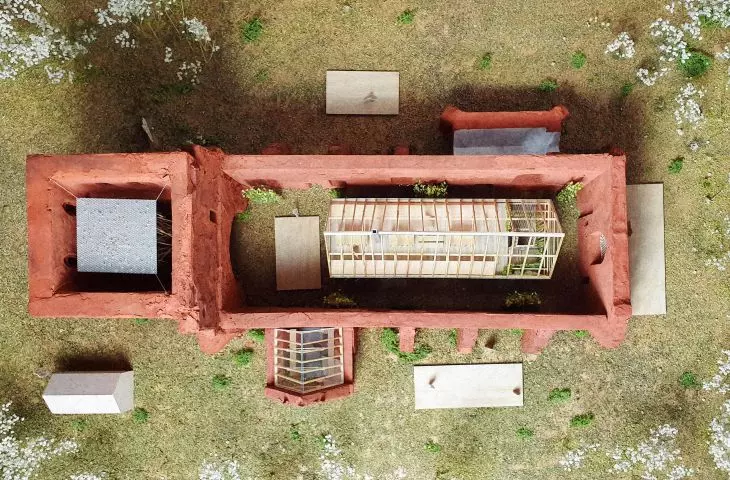 Top view, mockup