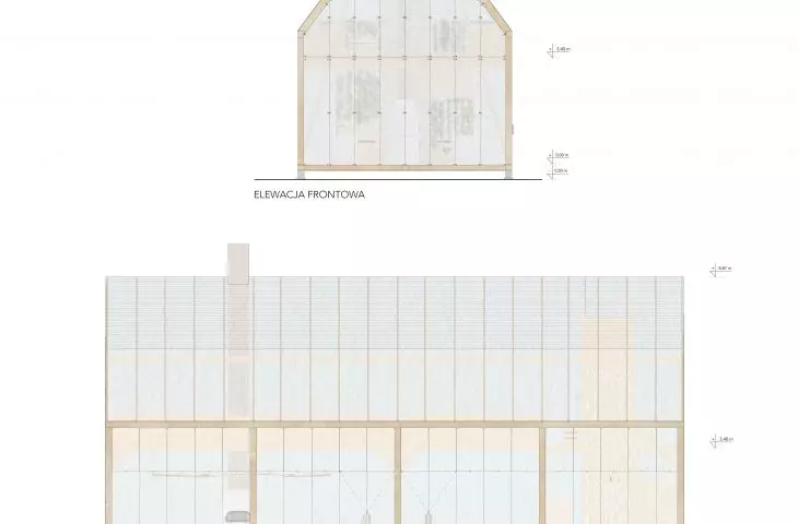 Elevations of the designed building