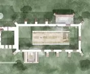 Revitalization of the ruins of the church in Steblewo, level 2 projection.