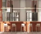 Projekt architektura współbycia, wnętrze baru