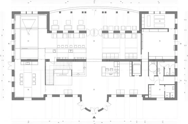Projekt architektura współbycia, rzut parteru