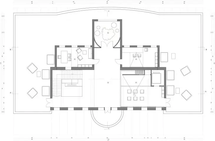 Projekt architektura współbycia, rzut piętra