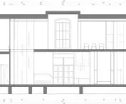 Projekt architektura współbycia, przekrój A-A