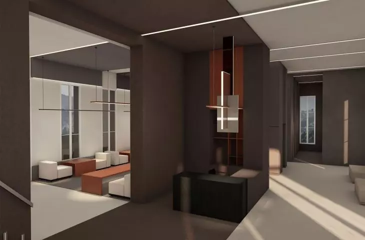 Projekt architektura współbycia, wejście wraz z recepcją