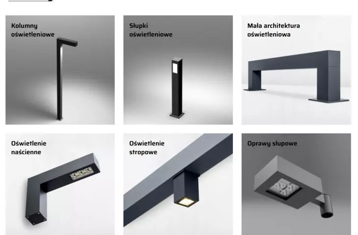 System oświetleniowy KWADLUX — rodzina produktów