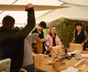 Studenci pracowali przez tydzień nad meblami miejskimi