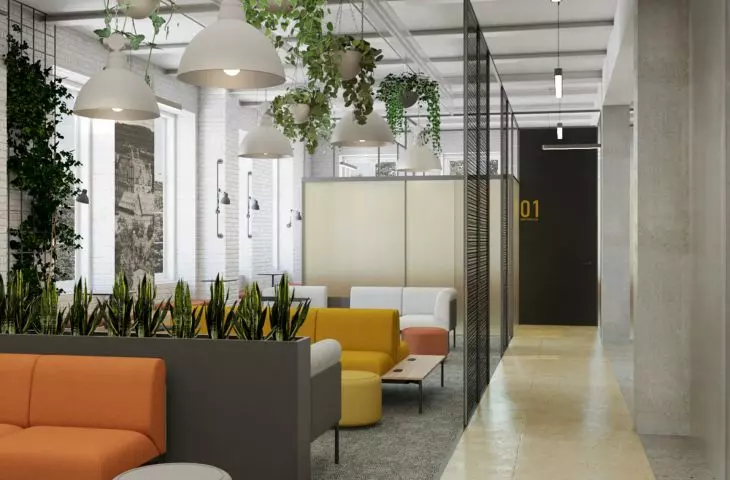 wizualizacja pomieszczeń 1. piętra