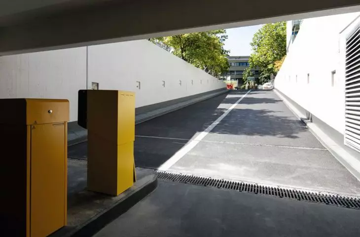 Exit from the underground garage