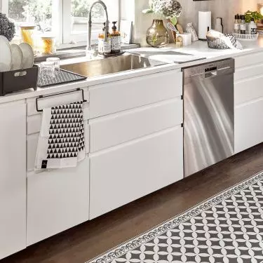 Vinyl mat in the kitchen