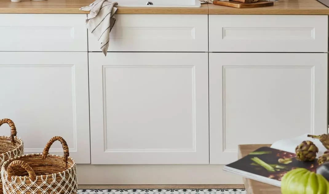 PVC mat in the kitchen