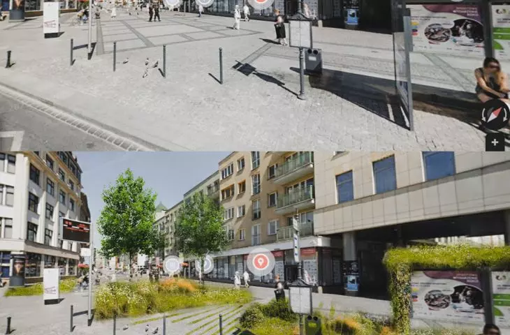 Greening of Oławska Street in Wrocław