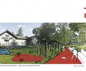 Surrounding the former Dabie Station - new themed recreation area