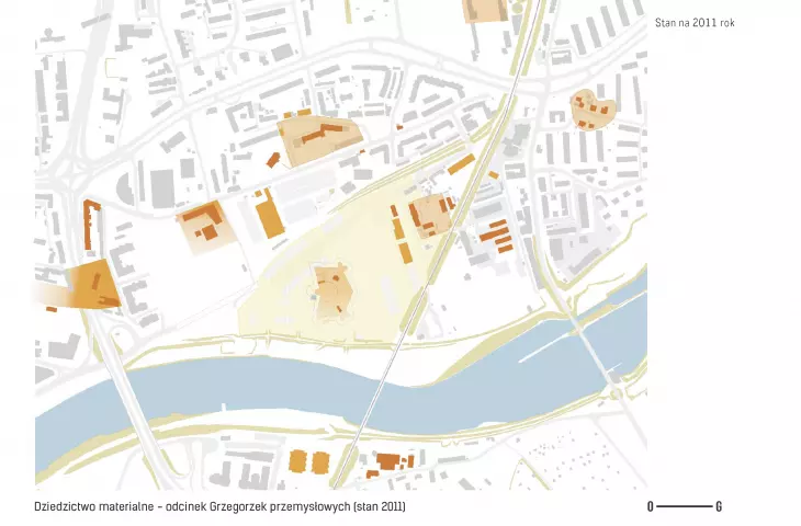 Material heritage - industrial Grzegorzek section (state 2011)