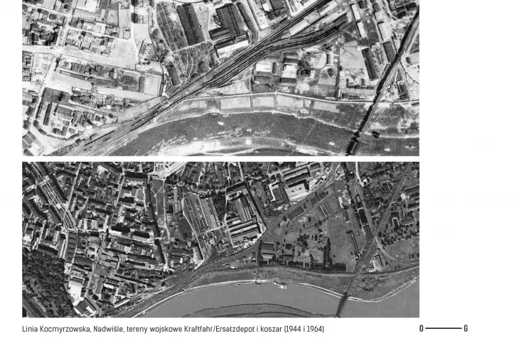 Kocmyrzowska line, Nadwiśle, Kraftfahr/Ersatzdepot military areas and barracks (1944 and 1964)
