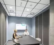 Ecophon acoustic systems in ISS Hub office, Norblin Factory, Warsaw, Poland