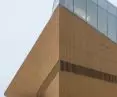 The southwest corner of the building, 