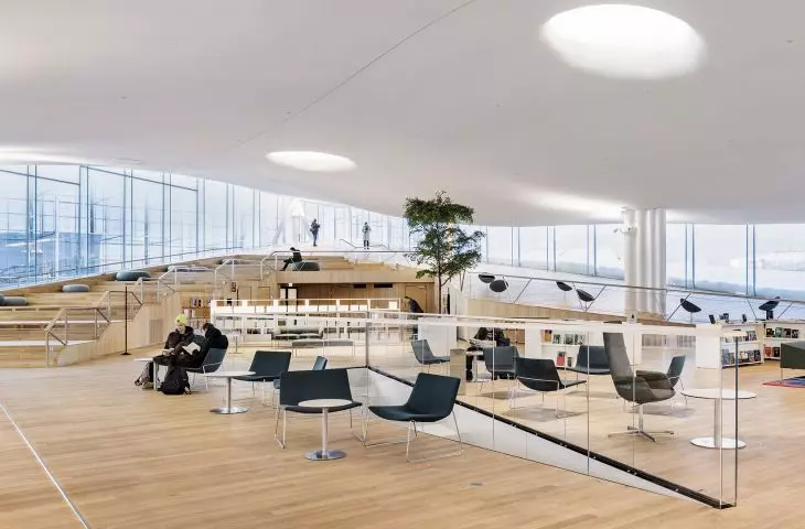  main library space on the second floor 