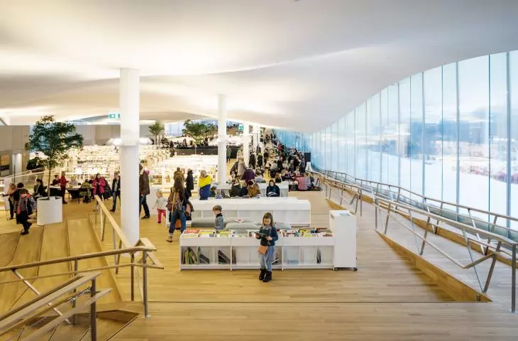 interior of the library