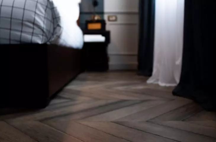 Dark wood parquet