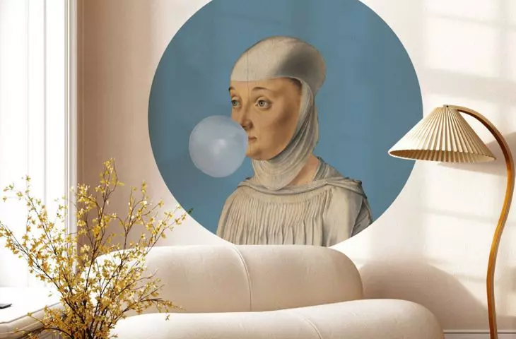„Kobieta z gum a balonową”