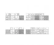 elevations of a modular vertical garden facility