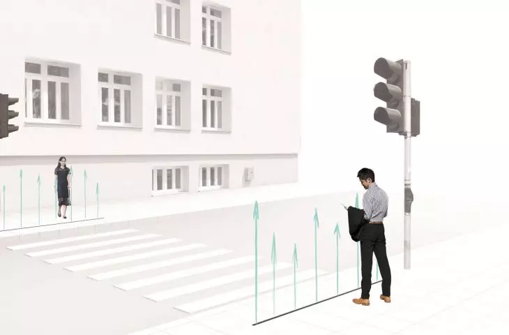 air curtain to signal danger