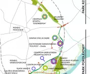 Mapa przebiegu całego parku