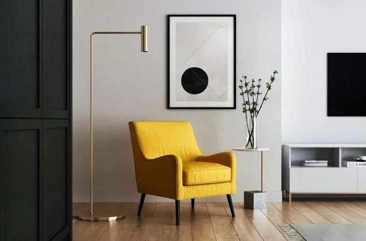 Upholstered armchair