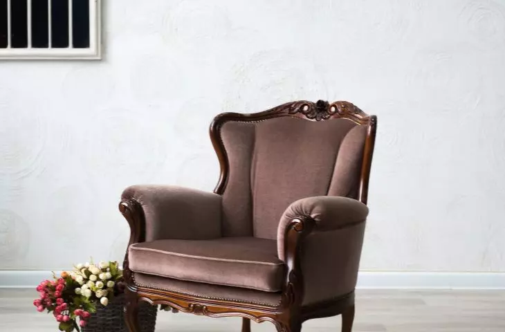 Upholstered armchair
