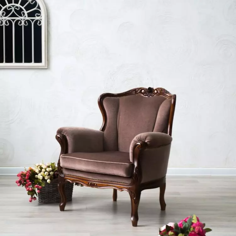 Upholstered armchair