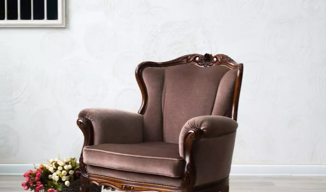 Upholstered armchair