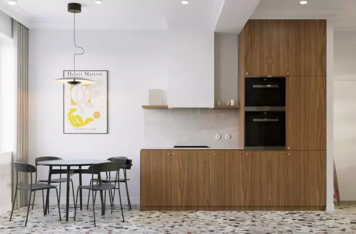 Combining white with wood