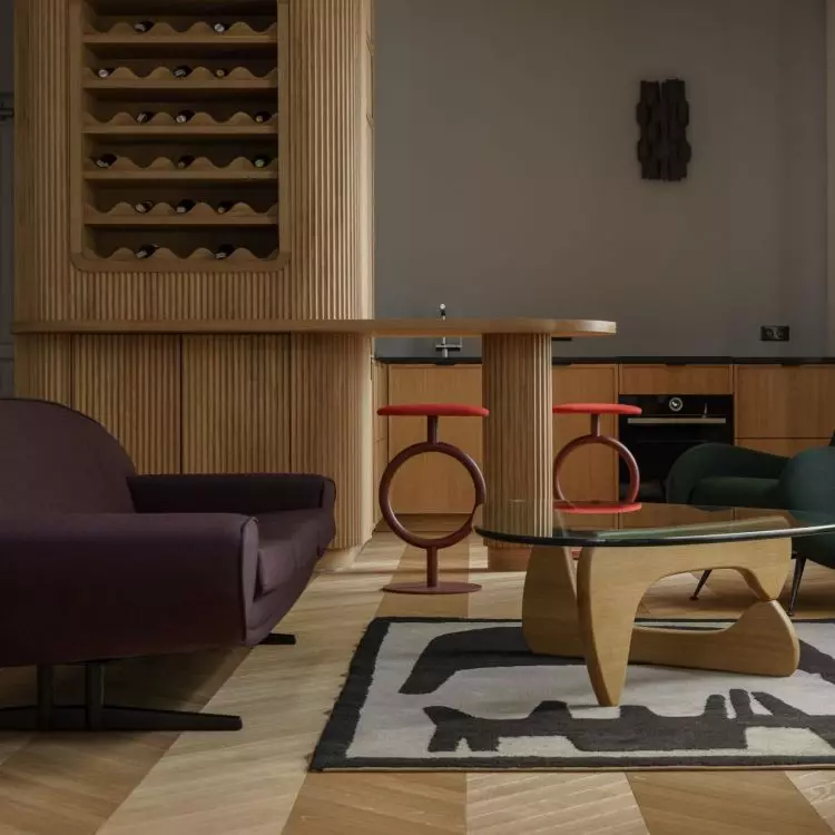 Wood in the penthouse