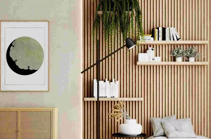In Japandi style - or combining materials