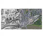 Summary of Grzegórzki in 1944 and 2016