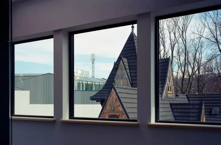 Zakopane, widok z okna gmachu głównego Muzeum Tatrzańskiego