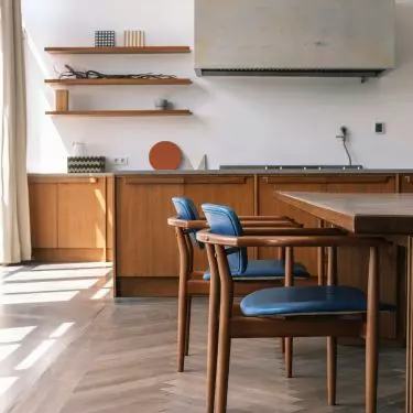 Wooden fronts of kitchen cabinets