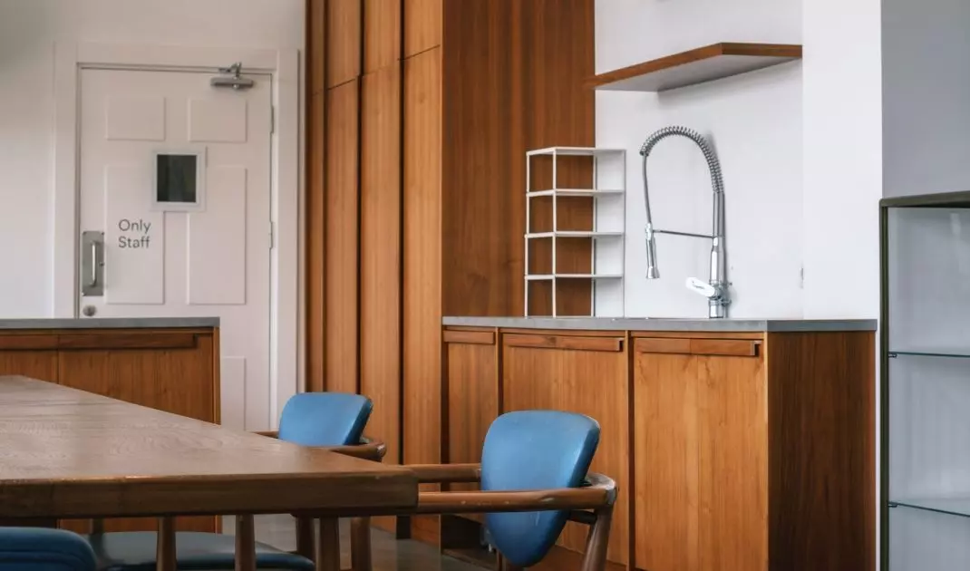 Wooden fronts of kitchen cabinets